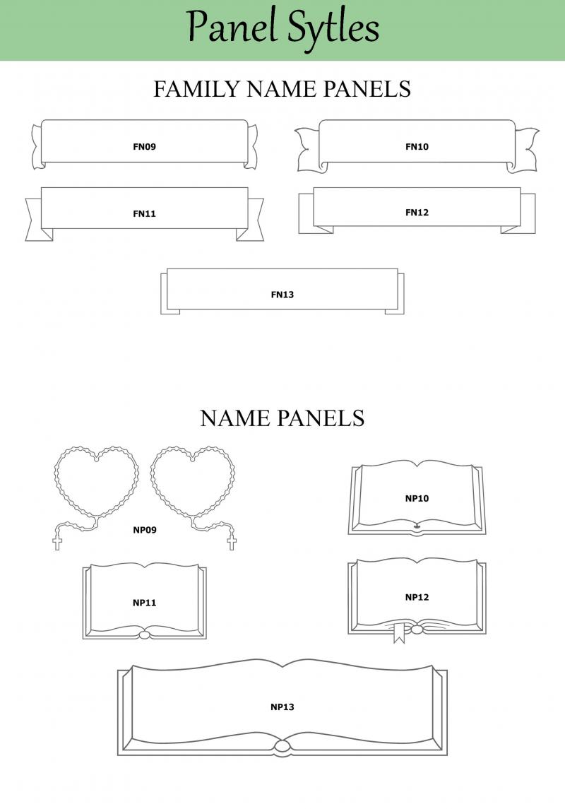 family name panel styles